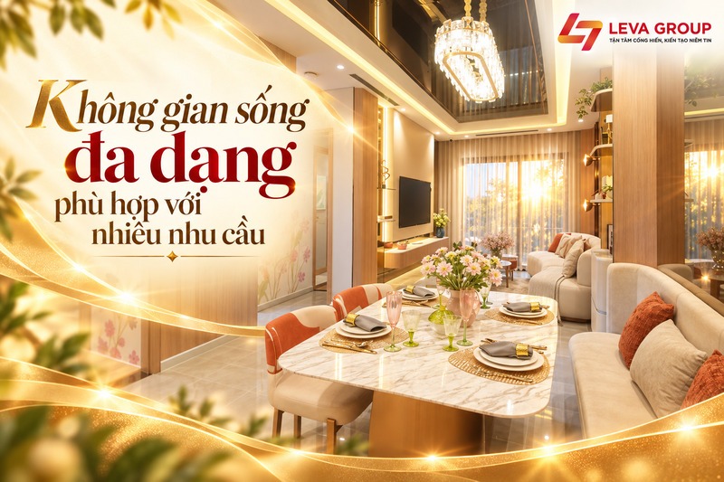 Không gian sống đa dạng phù hợp với nhiều nhu cầu