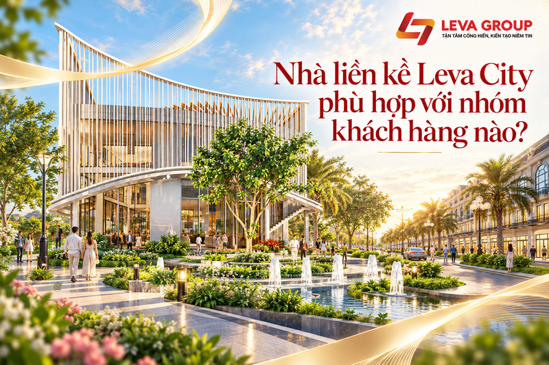 Nhà liền kề Leva City phù hợp với nhóm khách hàng nào?